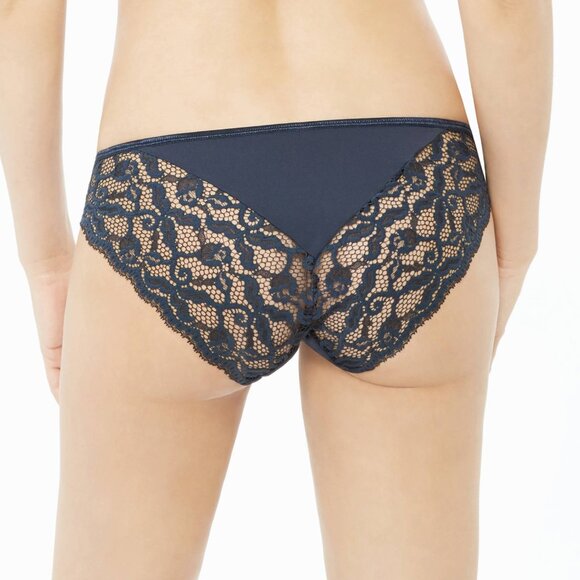 Lou Belle De Lou Lace Brief Panty in Navy Size Small NWT - Picture 2 of 4